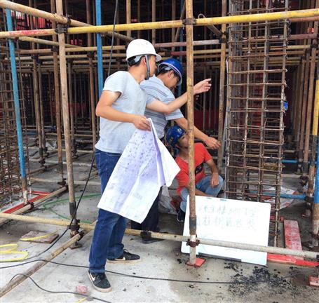桂華分公司：堅守崗位，端午節(jié)建設工地不停歇